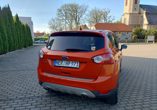 Ford Kuga cena 32700 przebieg: 198606, rok produkcji 2011 z Borne Sulinowo małe 326